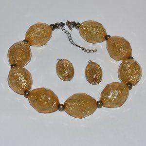 Vintage, Vintage gold Necklace Set!!